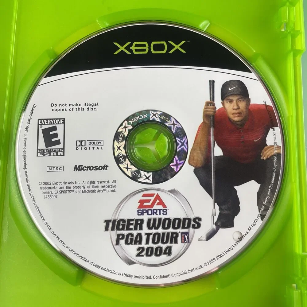 Tiger Woods PGA Tour Video Game Lot (Microsoft Xbox) 07 2005 2004 Complete CIB